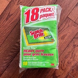 Scotch-Brite Heavy Duty Scrub Sponges - 18 pack